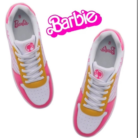 Barbie Tennis Shoes NWT Authentic Barbie Logo Sneackers - Picture 6 of 11